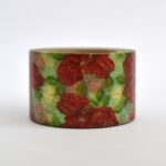 Flor granate y verde