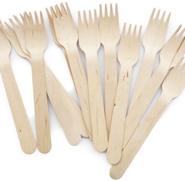 foto tenedores de madera