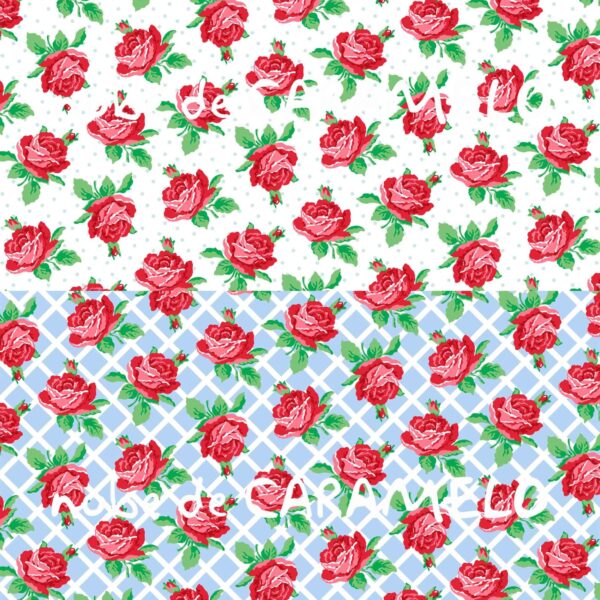 Papel de azúcar mix rosas