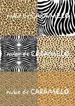 Papel de azúcar mix animal print
