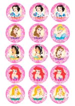 Papel de azucar princesas