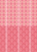 Papel corazones y victoriano rosa