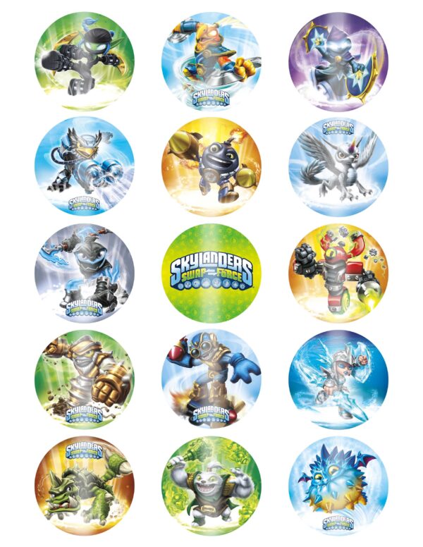 Papel de azucar Skylanders 2