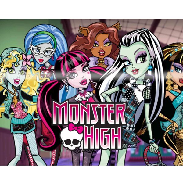 Papel de azúcar Monster High tarta