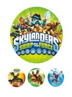 Papel de azucar Skylanders tarta