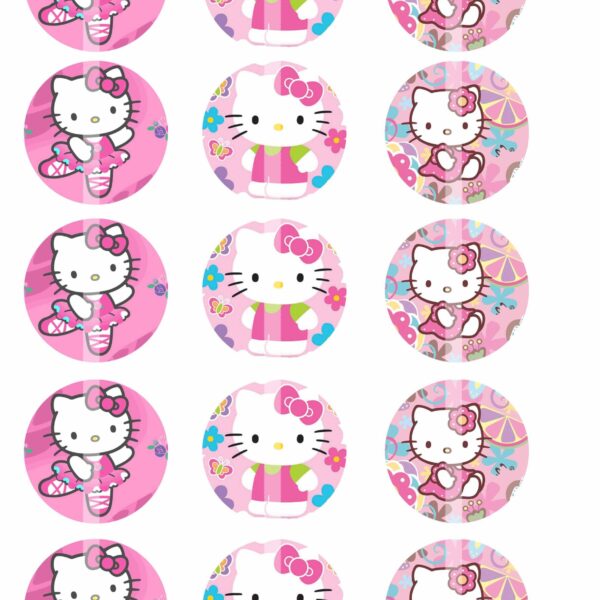 Papel de azucar Kitty galletas variadas