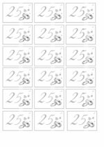 Papel de azúcar bodas de plata