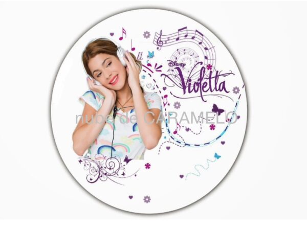 Papel de azucar Violetta personalizado