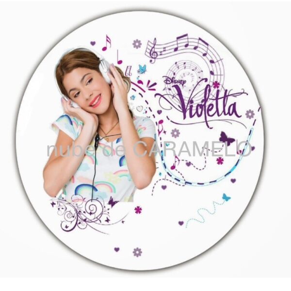 Papel de azucar Violetta personalizado