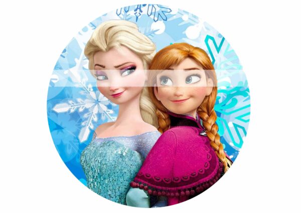 Papel de azucar Elsa y Ana hielo