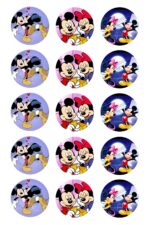 Papel de azucar Mickey y Minnie 1