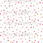 Confetti Corazones rosa y oro 1