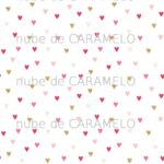 Confetti Corazones rosa y oro 2