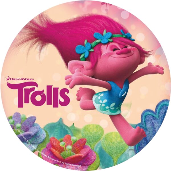 Papel tarta Trolls 3