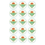 Papel de azúcar escudo Betis