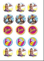 Papel Soy Luna galletas 5 cm