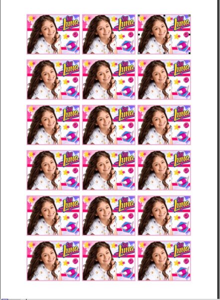 Papel Soy Luna galletas cuadradas