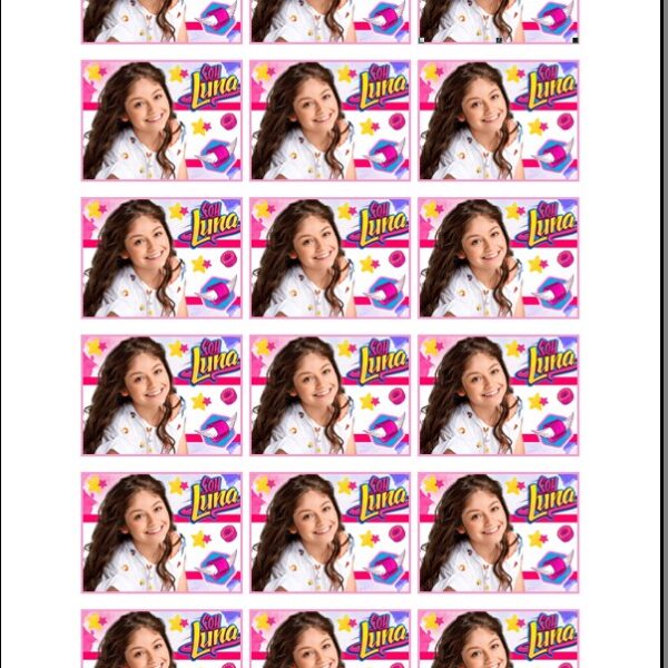 Papel Soy Luna galletas cuadradas