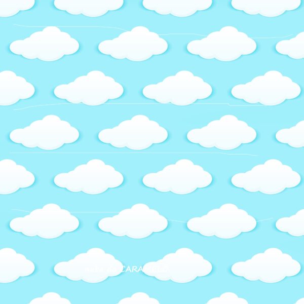 Papel de azúcar nubes 2