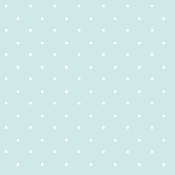 Papel de azúcar topos blancos y mint