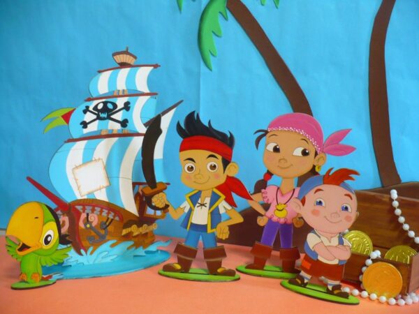 Papel Tarta Jake y los piratas 2