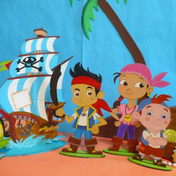 Papel Tarta Jake y los piratas 2