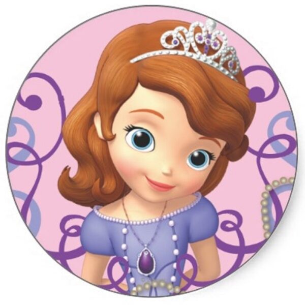Papelr princesa Sofia tarta 2 19 cm