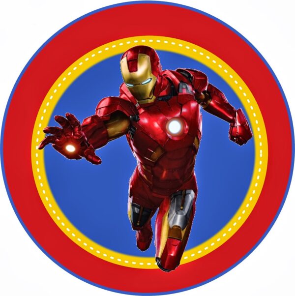 Papel tarta Iron Man 20 cm