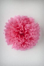 Pompón 28 cm de papel de seda rosa salmón