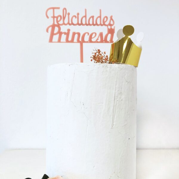 Topper Felicidades Princesa