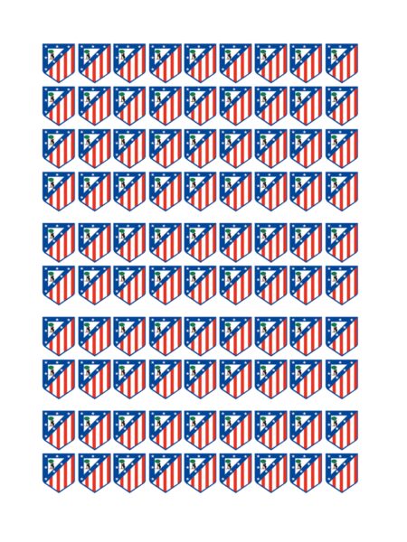 Papel de azúcar Atlético de Madrid minioreos