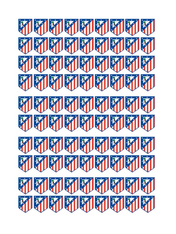 Papel de azúcar Atlético de Madrid minioreos