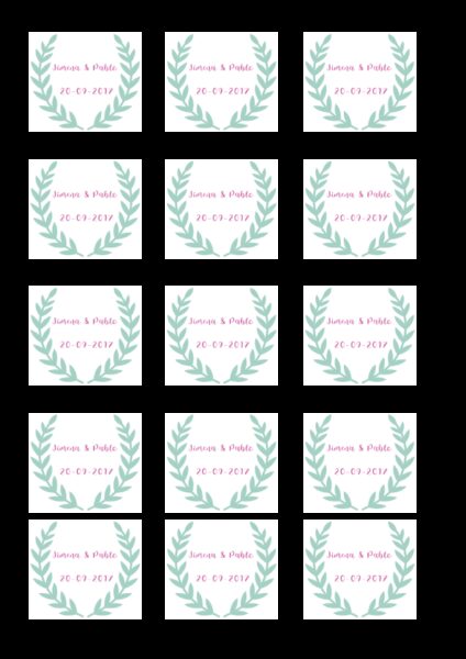 Papel de azúcar bodas 3