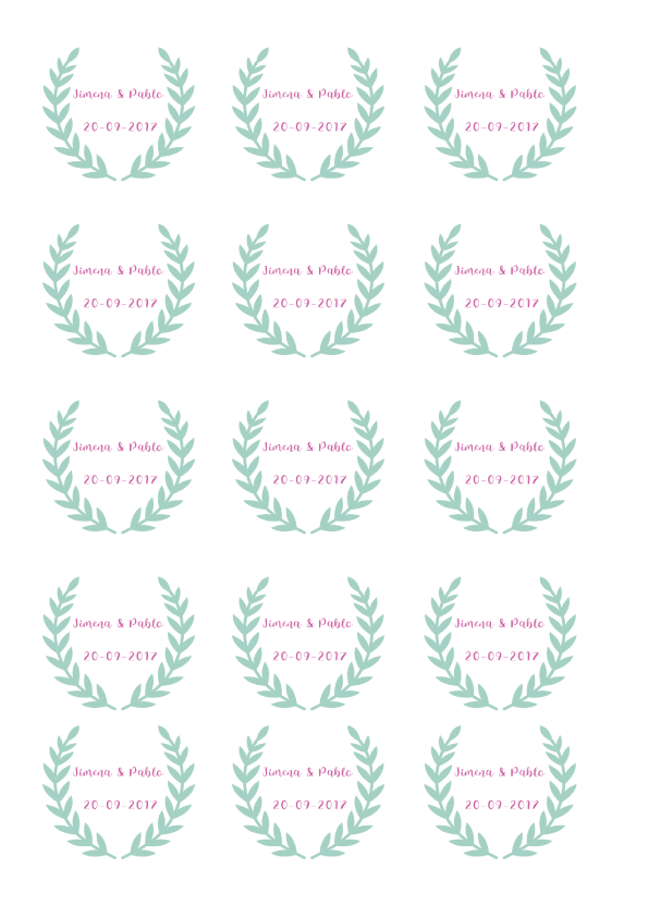 Papel de azúcar bodas 3