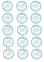 Papel de azúcar bautizo diseño 1