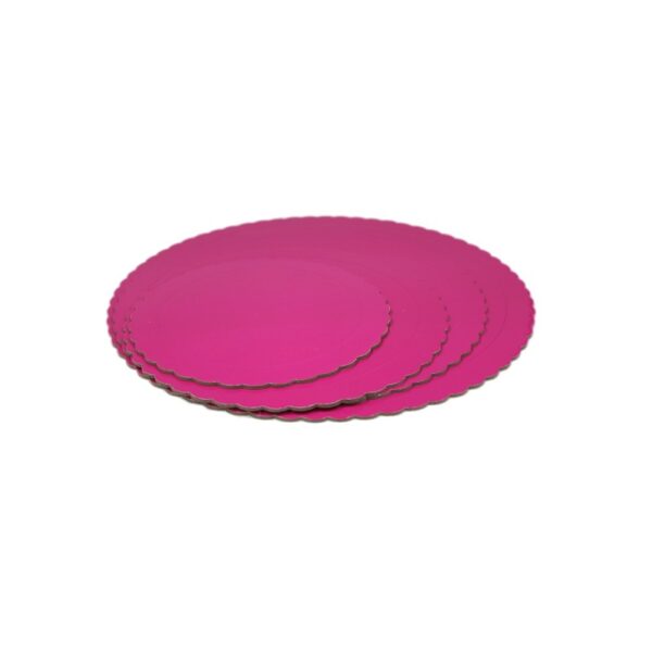 Base de tarta redonda color rosa 35 cm grosor 3mm