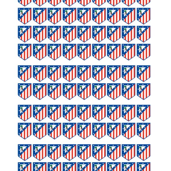 Papel de azúcar Atlético de Madrid minioreos