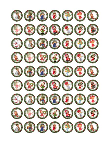 Papel de azúcar minioreo Navidad 1