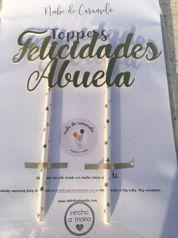 Topper felicidades abuela