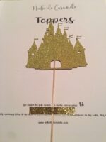 Topper castillo purpurina