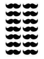 Bigotes impresos en cartulina