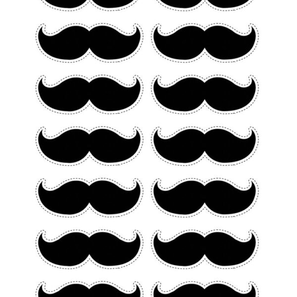 Bigotes impresos en cartulina