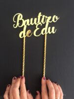 Topper bautizo de edu