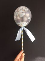 Topper Globo Mini con Confetti 3