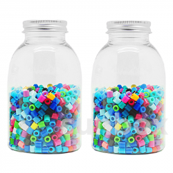 Bote de plástico con tapa para chuches
