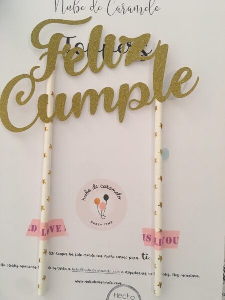 Topper feliz cumple