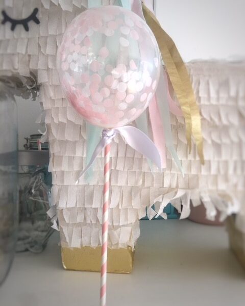 Topper Globo Mini con Confetti 5