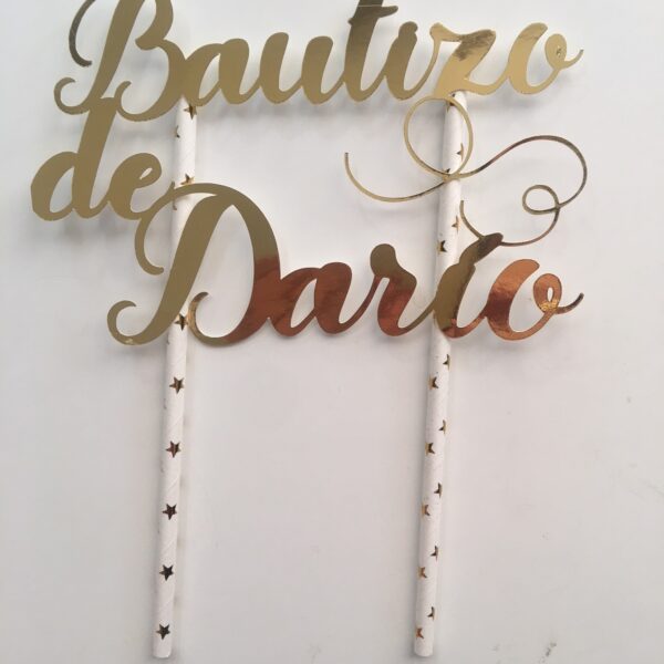 Topper Bautizo de Darío