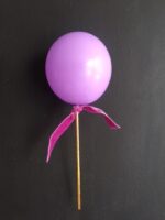 Topper Globo Mini 10 Black-Gold con lazo