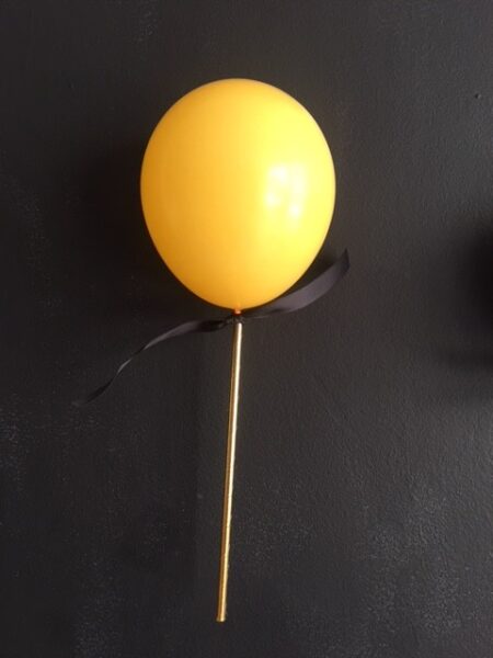 Topper Globo Mini 11 Morado con lazo